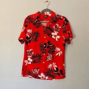 Express red Hawaiian shirt